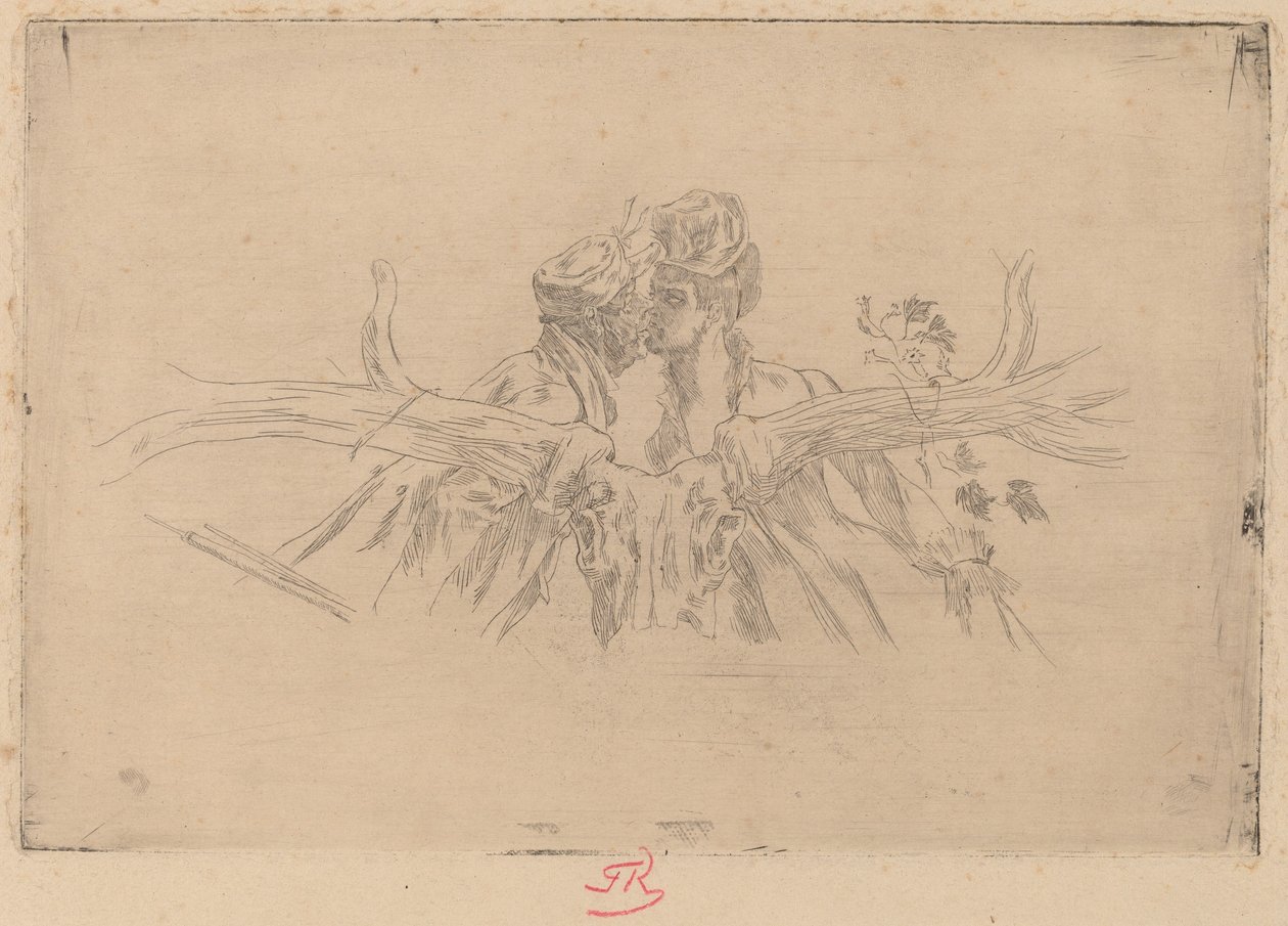 Maris Treni (Le train de Maris) by Félicien Rops
