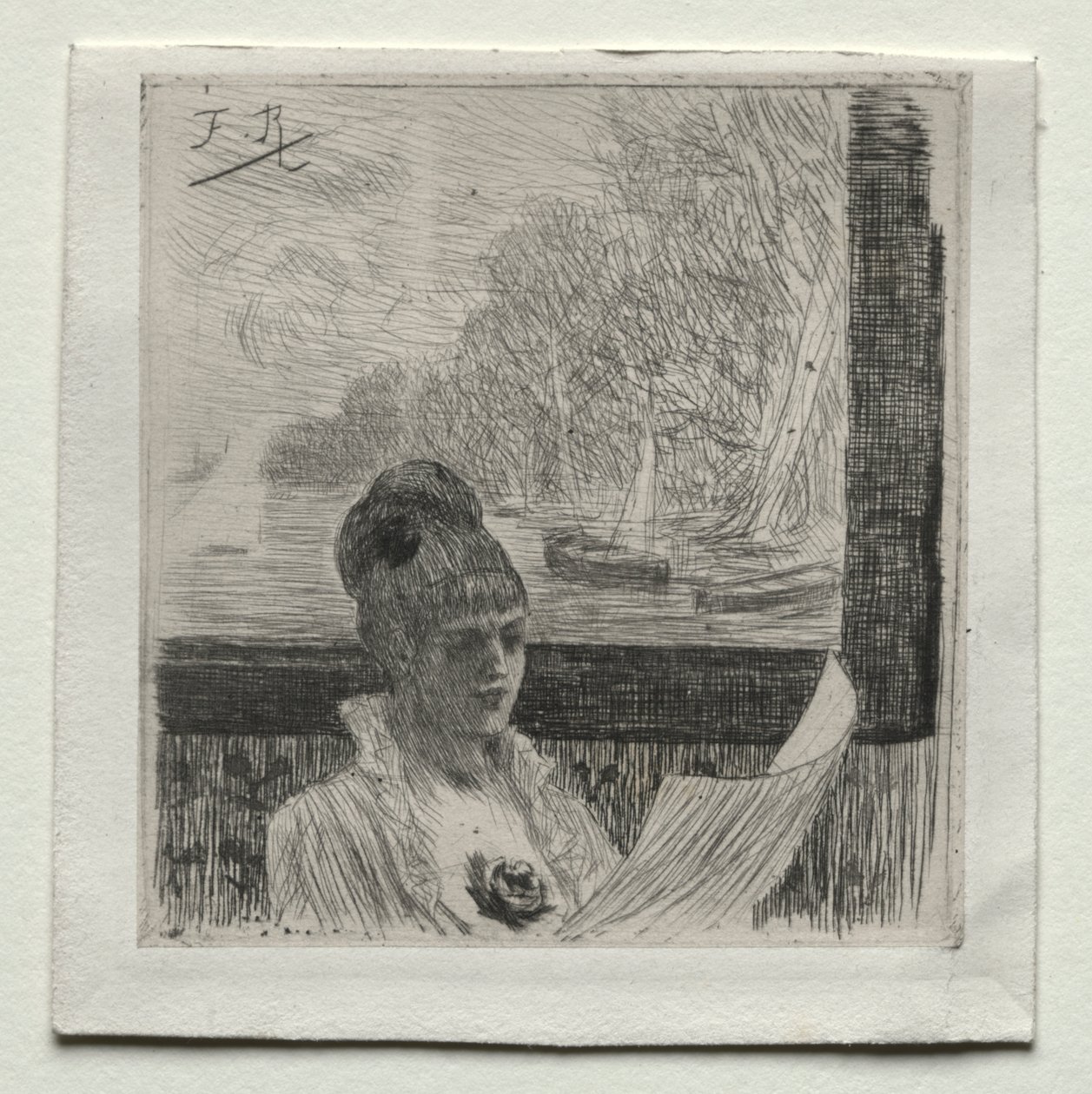 Genç kadın by Félicien Rops