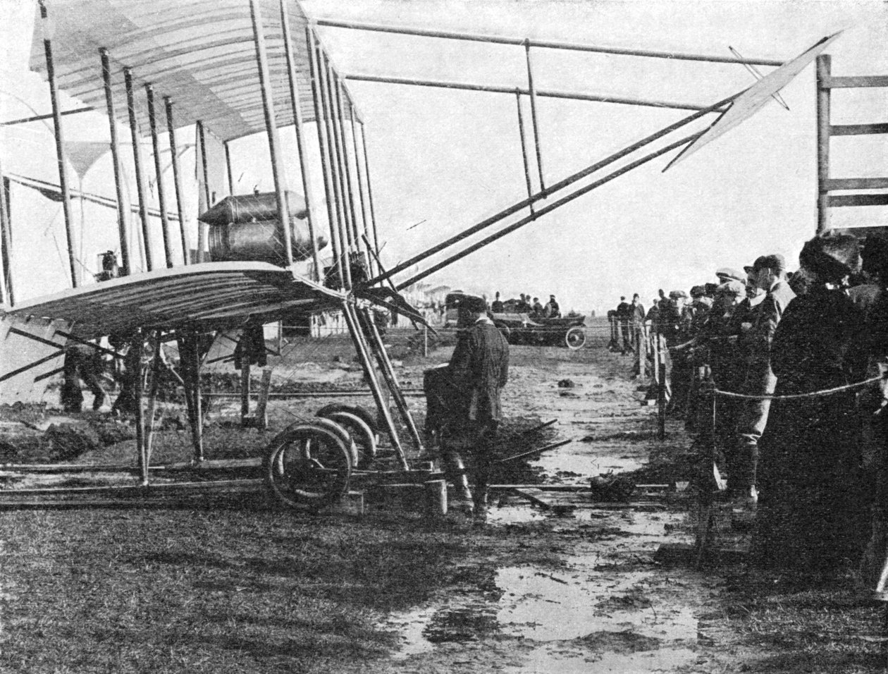 Henri Farman ve 50 beygirlik Gnome çift kanatlı, Blackpool Aviation Meeting, Lancashire, 1909 1933. by Flight Photo