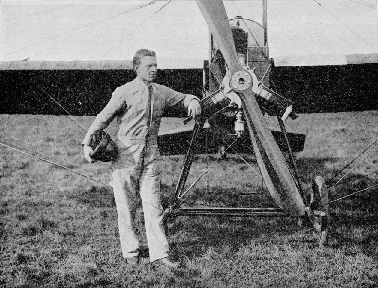 Londra-Paris Hava Yarışı: kazanan, Bay WL Brock, Amerikan yarış pilotu, 1914, 1934 by Flight Photo