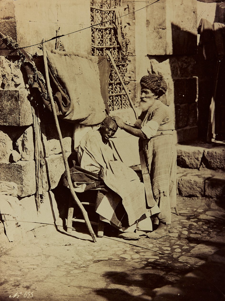 Damas et Baalbek albümü: Suriye Berberi by Félix Bonfils