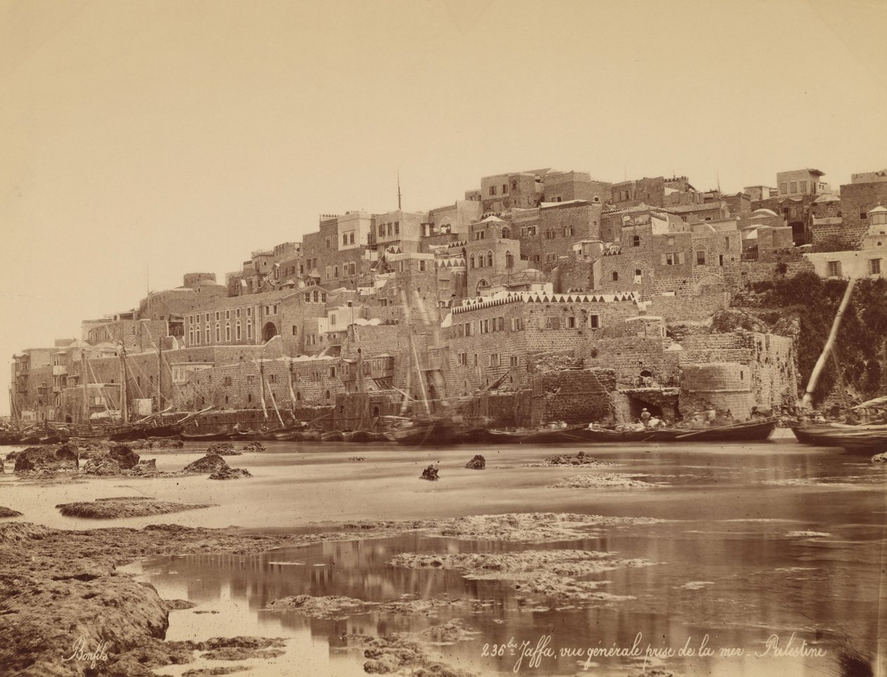 Yafa, Denizden Genel Görünüm - Filistin by Félix Bonfils
