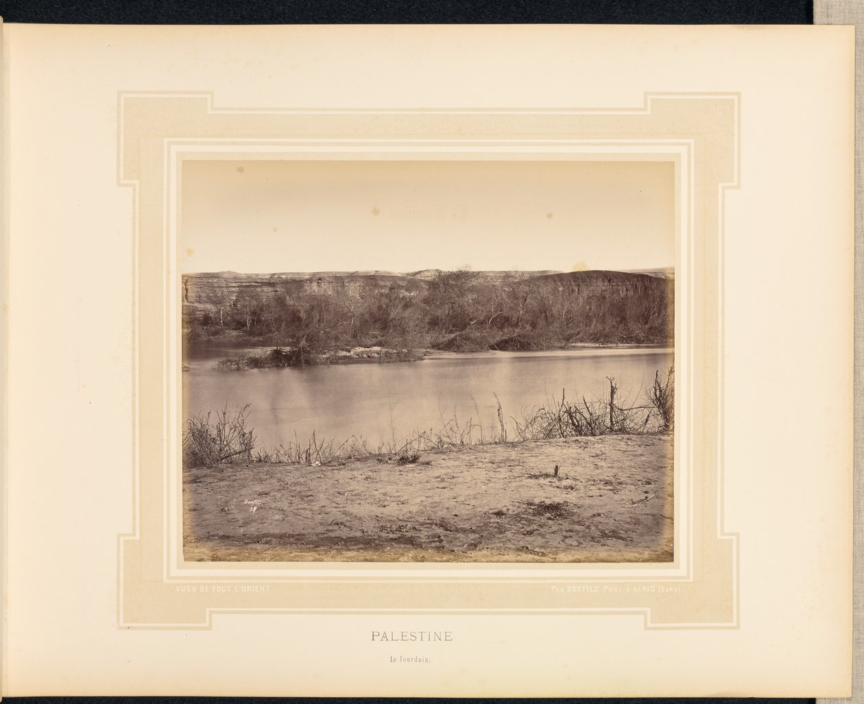 Filistin: Ürdün Nehri by Félix Bonfils