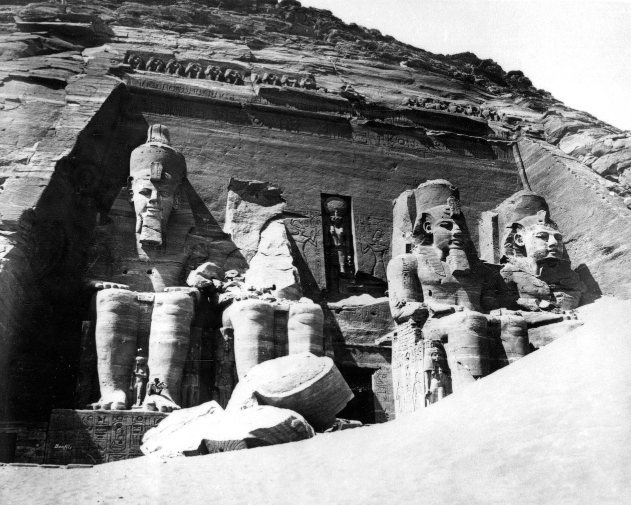 Abu Simbel Tapınağı, Nubia, Mısır, 1878 by Félix Bonfils