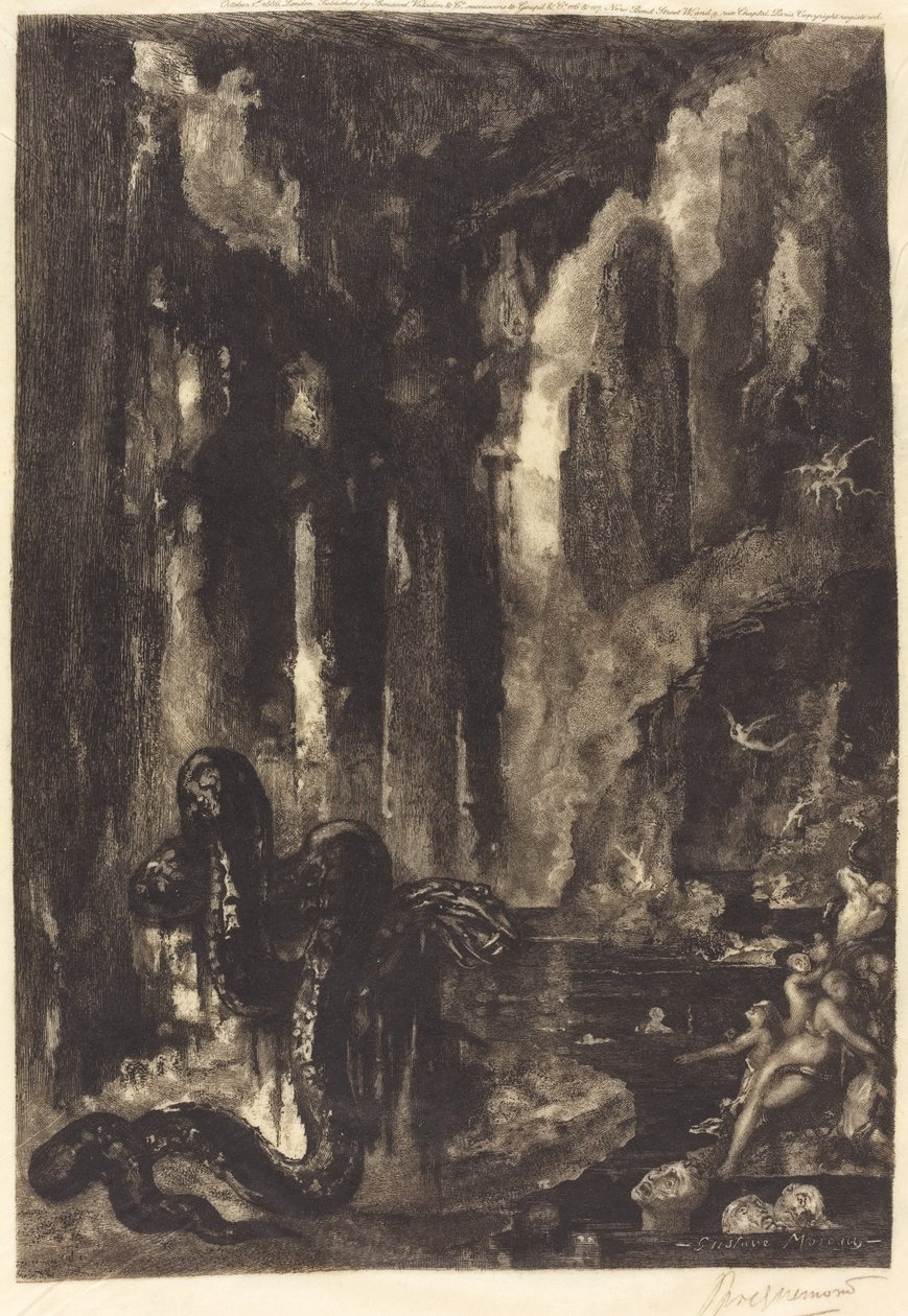 İsimsiz (Moğol Rüyası?) by Félix Bracquemond after Gustave Moreau