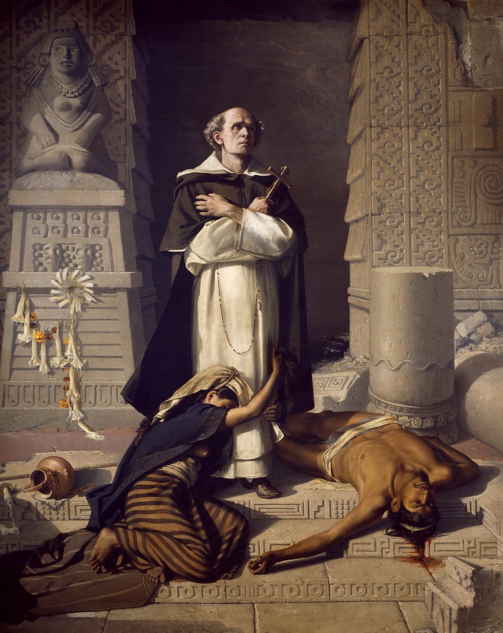 Peder Bartholomew de Las Casas, Yerli Amerikalıların savunucusu by Félix Parra