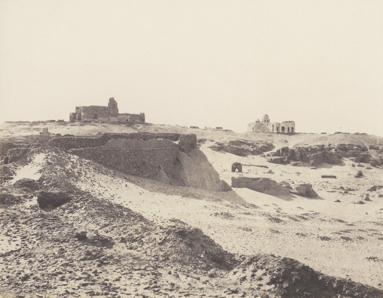 Aswan, Harabeler of the Ancient Arab Enclosure, South-East of the City, 1851-52, 1853-54 basılmış. by Félix Teynard