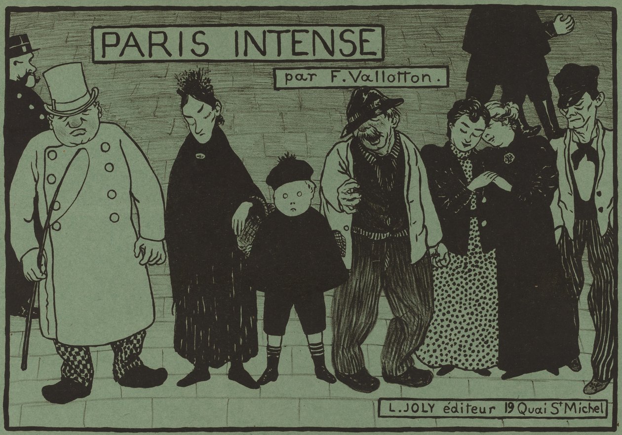 "Paris Intense" albüm kapağı by Félix Vallotton