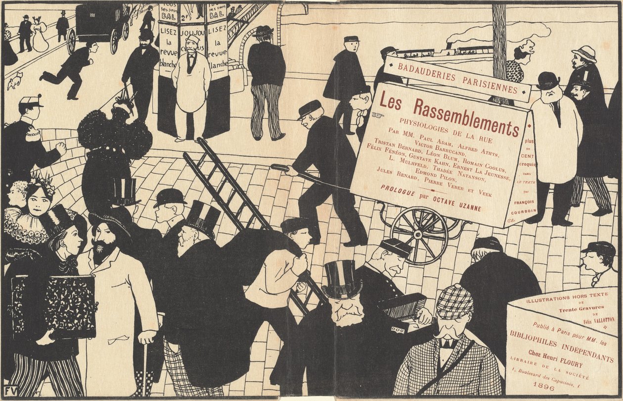 "Les Rassemblements" için kitap kapağı by Félix Vallotton
