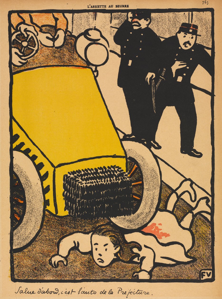 Suçlar ve Cezalar VI, 763: Önce Selam by Félix Vallotton