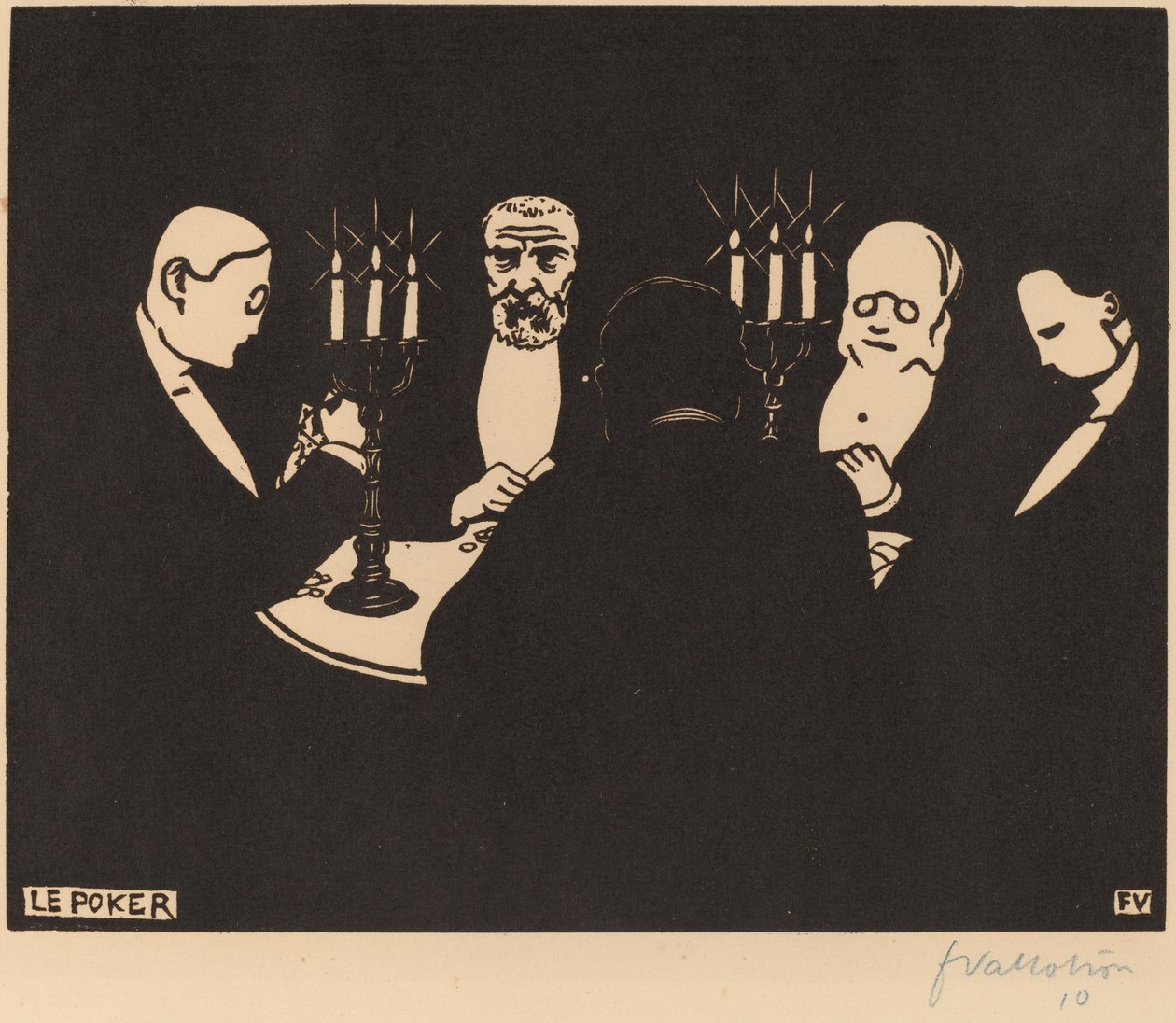 Poker Pokeri, 1896. by Félix Vallotton