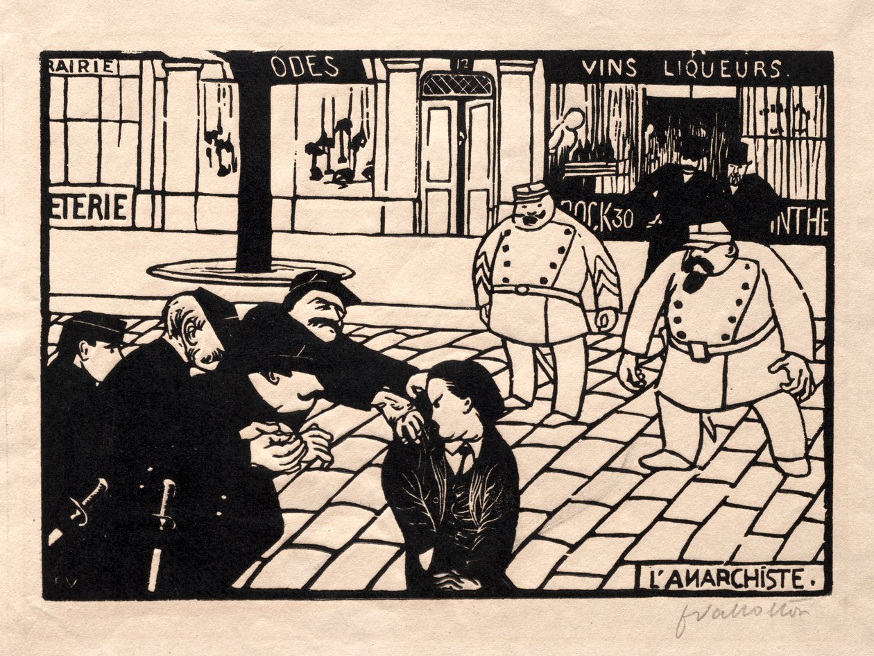 anarşist by Félix Vallotton