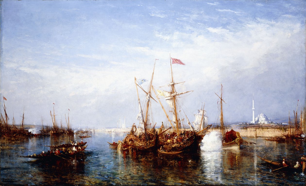 La Corne d"Veya, Konstantinopolis, by Félix Ziem