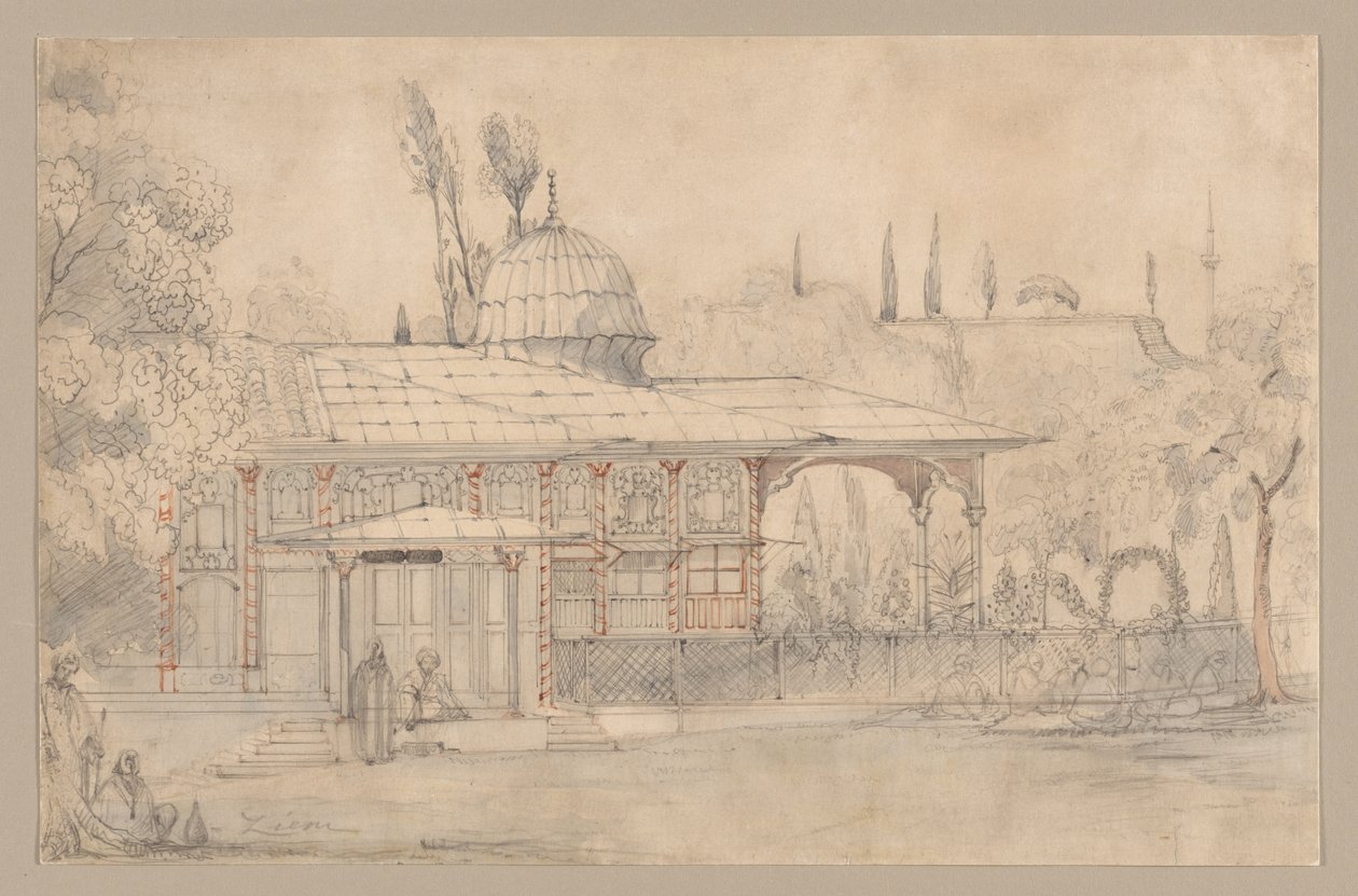 Cami Yakınındaki Köşk (rekto) by Félix Ziem