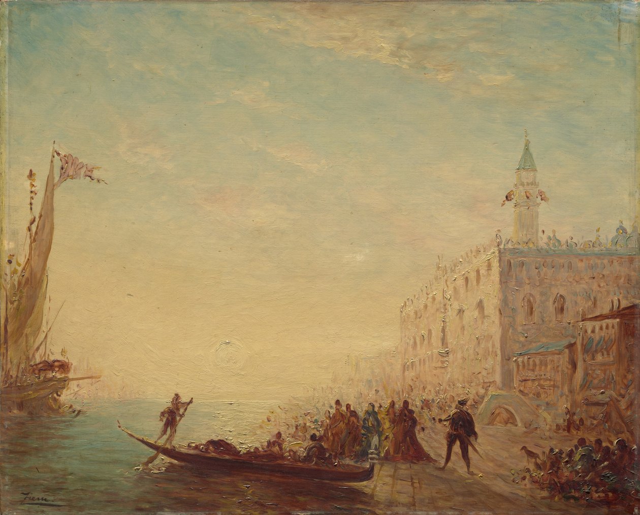 Riva degli Schiavoni, Gün Batımı, 1880