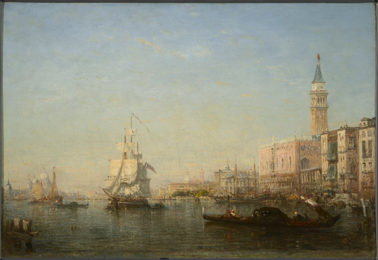 Büyük Kanal, Venedik by Félix Ziem