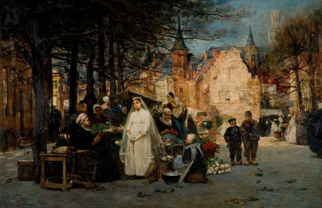 İlk Komünyon, 1894. by Flora Macdonald Reid