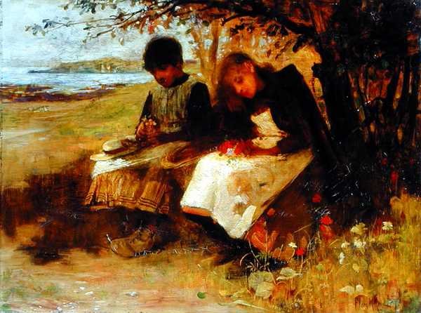 Yabani Çiçekler (tuval üzerine yağlı boya) by Flora Macdonald Reid