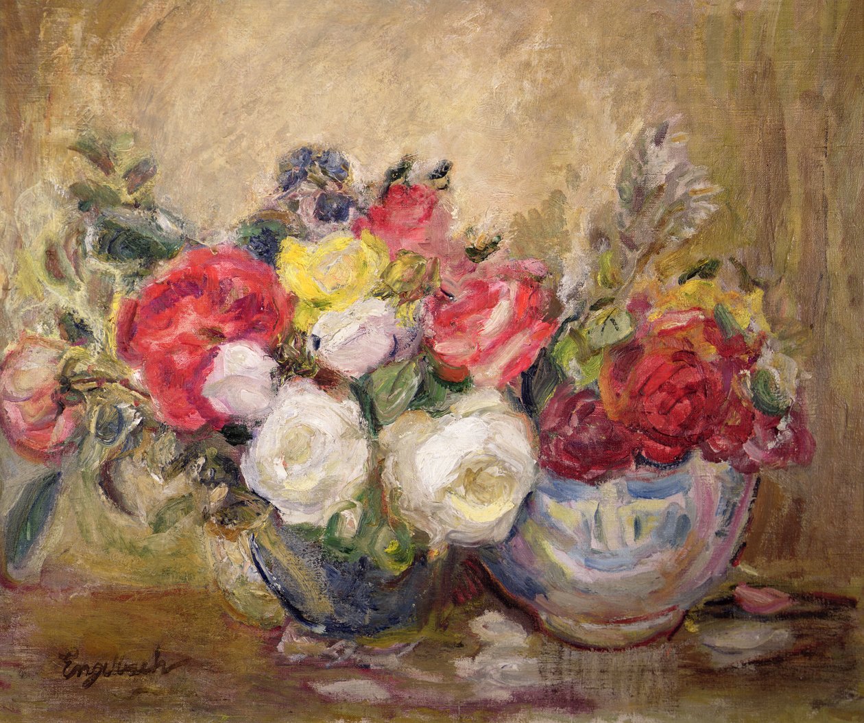 İki Kasede Gül by Florence Ebgelbach