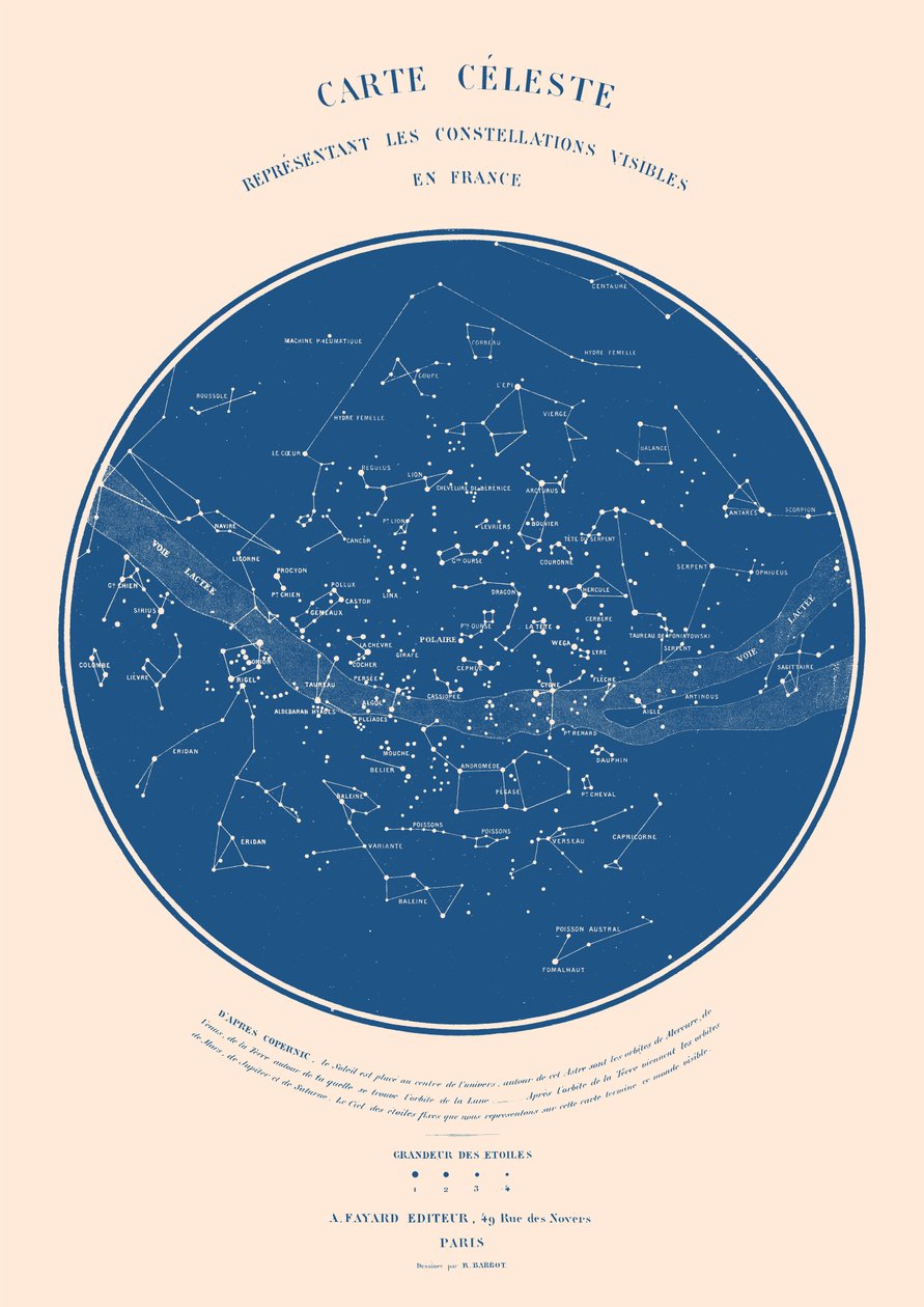 Carte Celeste - ASTER EDITION, 2022 (dijital) by Florent Bodart