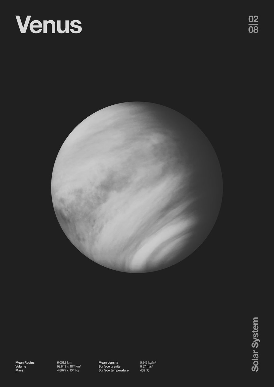 Venüs : Minimal Gezegen Verileri, 2023 (dijital) by Florent Bodart