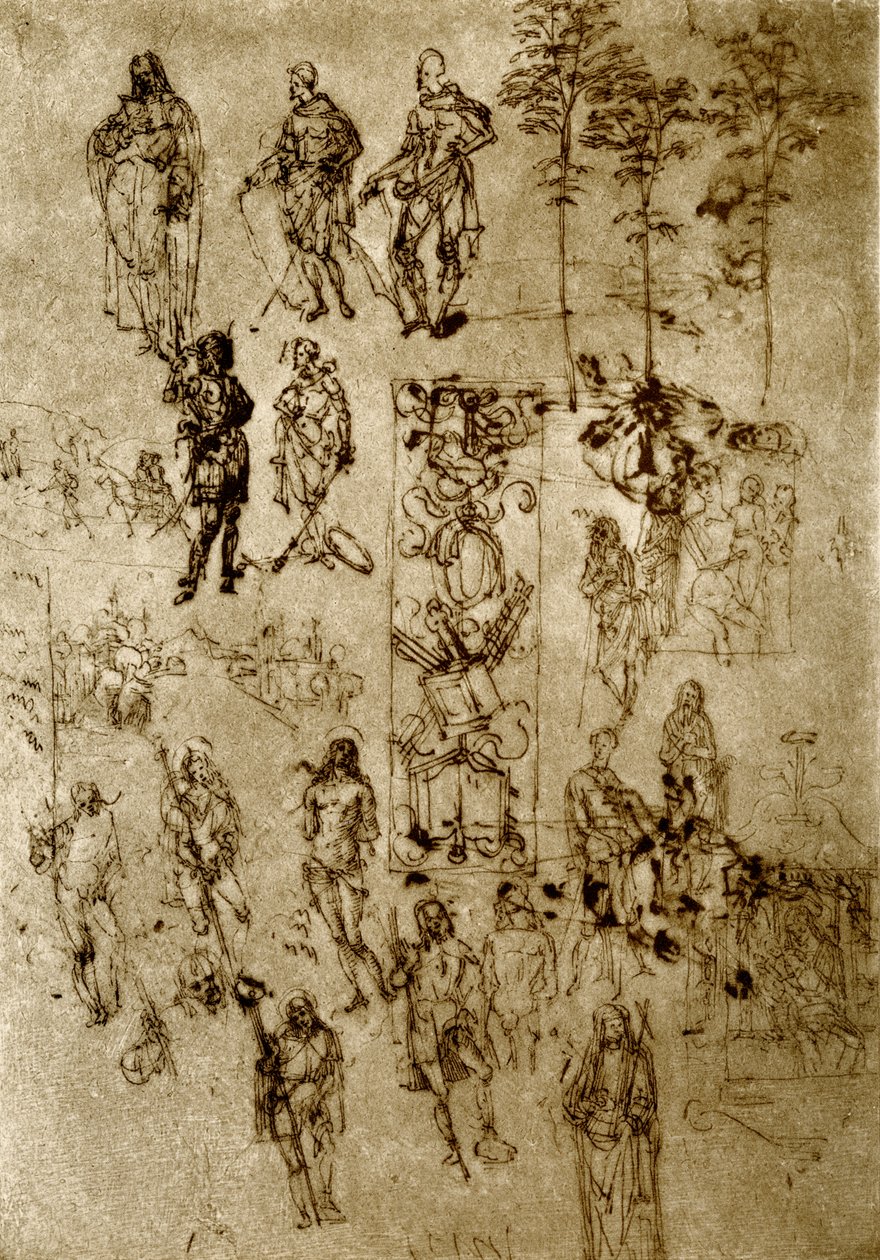 Azizlere çeşitli tasarımlar by Florentine School