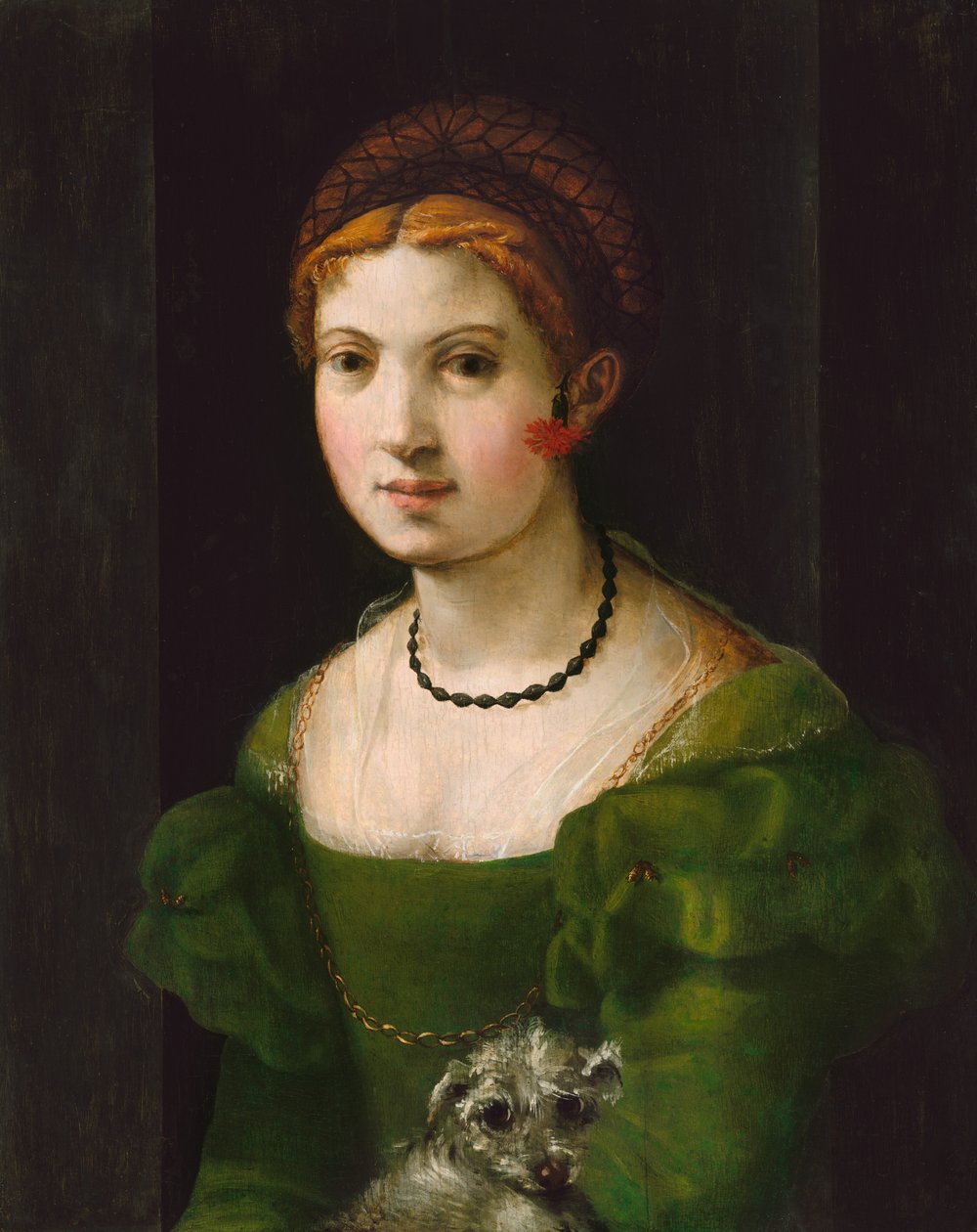 genç bir kadın portresi by Florentine 16th Century