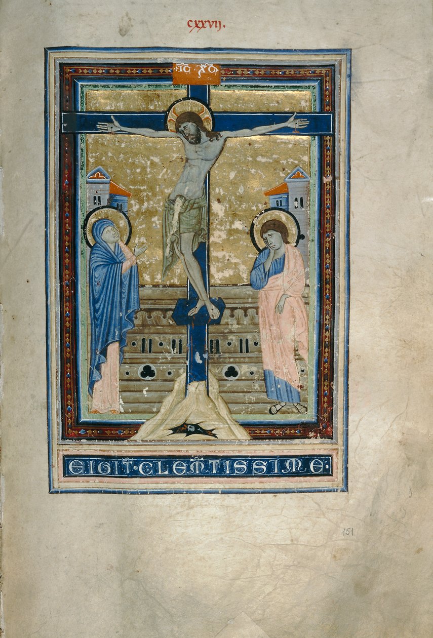 Çarmıha Gerilme (Cod. Conventi Suppressi, ms. 233, c. 151) by Florentine School