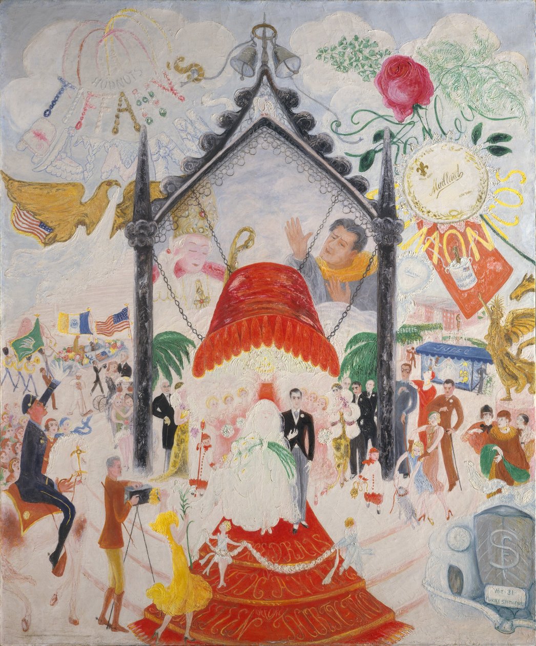 The Cathedrals of Fifth AvenueDie Kathedralen der Fifth Avenuen by Florine Stettheimer