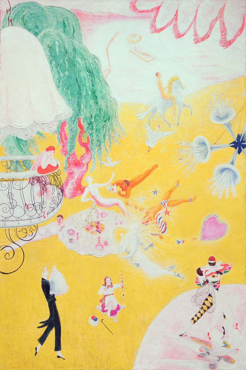 Pembe Şeker Kalbin Aşk Uçuşu, 1930 by Florine Stettheimer