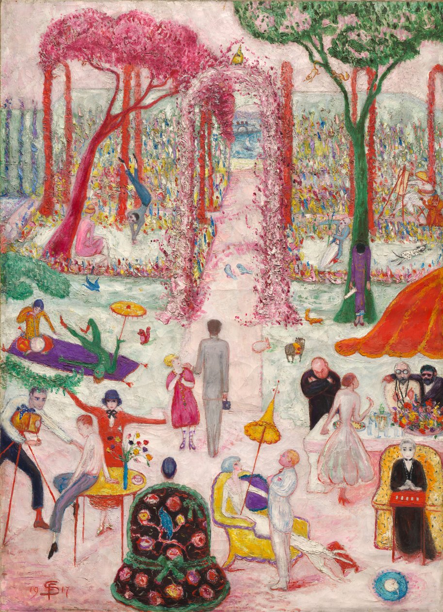 Ülkede Pazar Öğleden Sonrası, 1917 by Florine Stettheimer