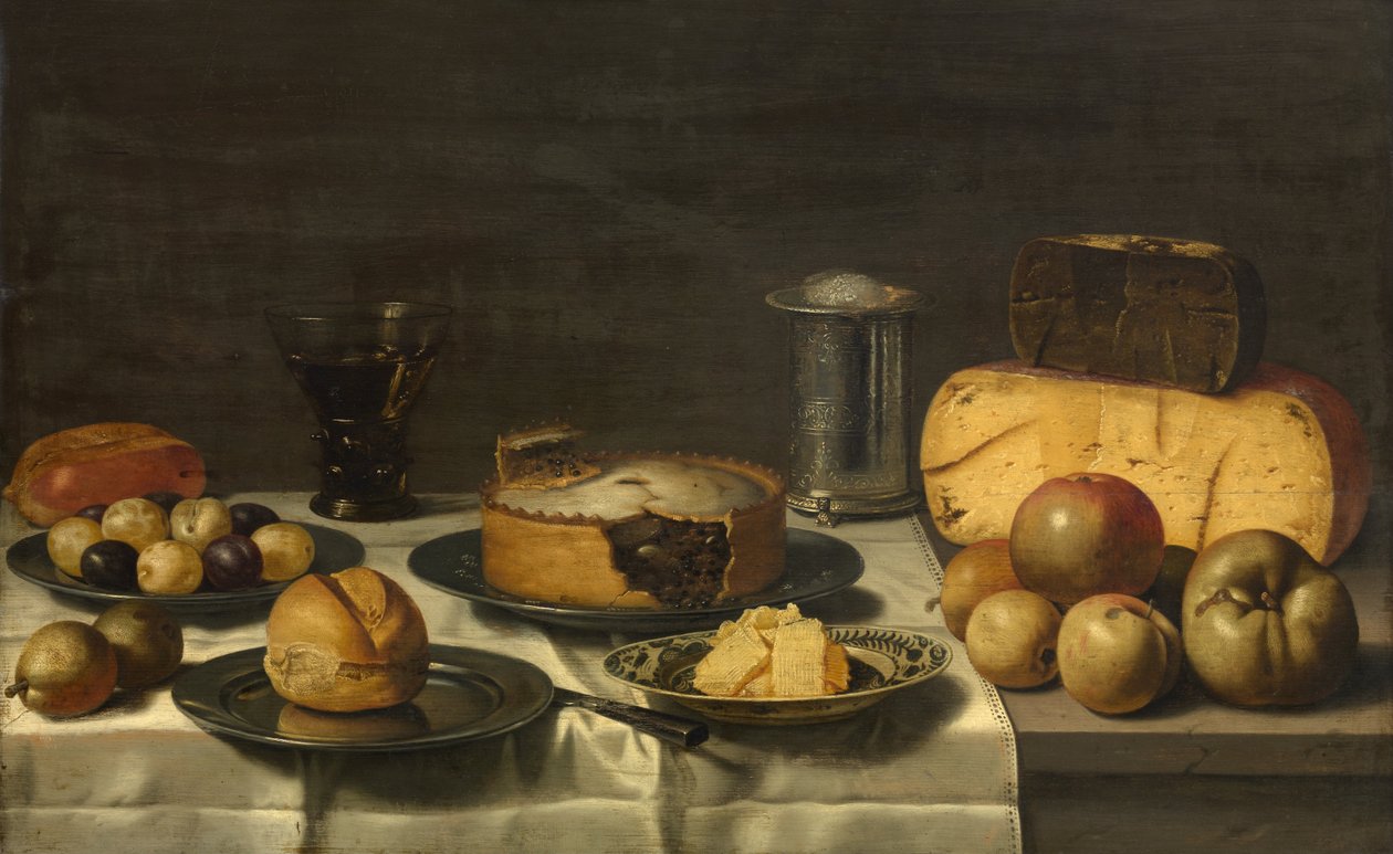 Hollanda kahvaltısı by Floris Gerritsz van Schooten