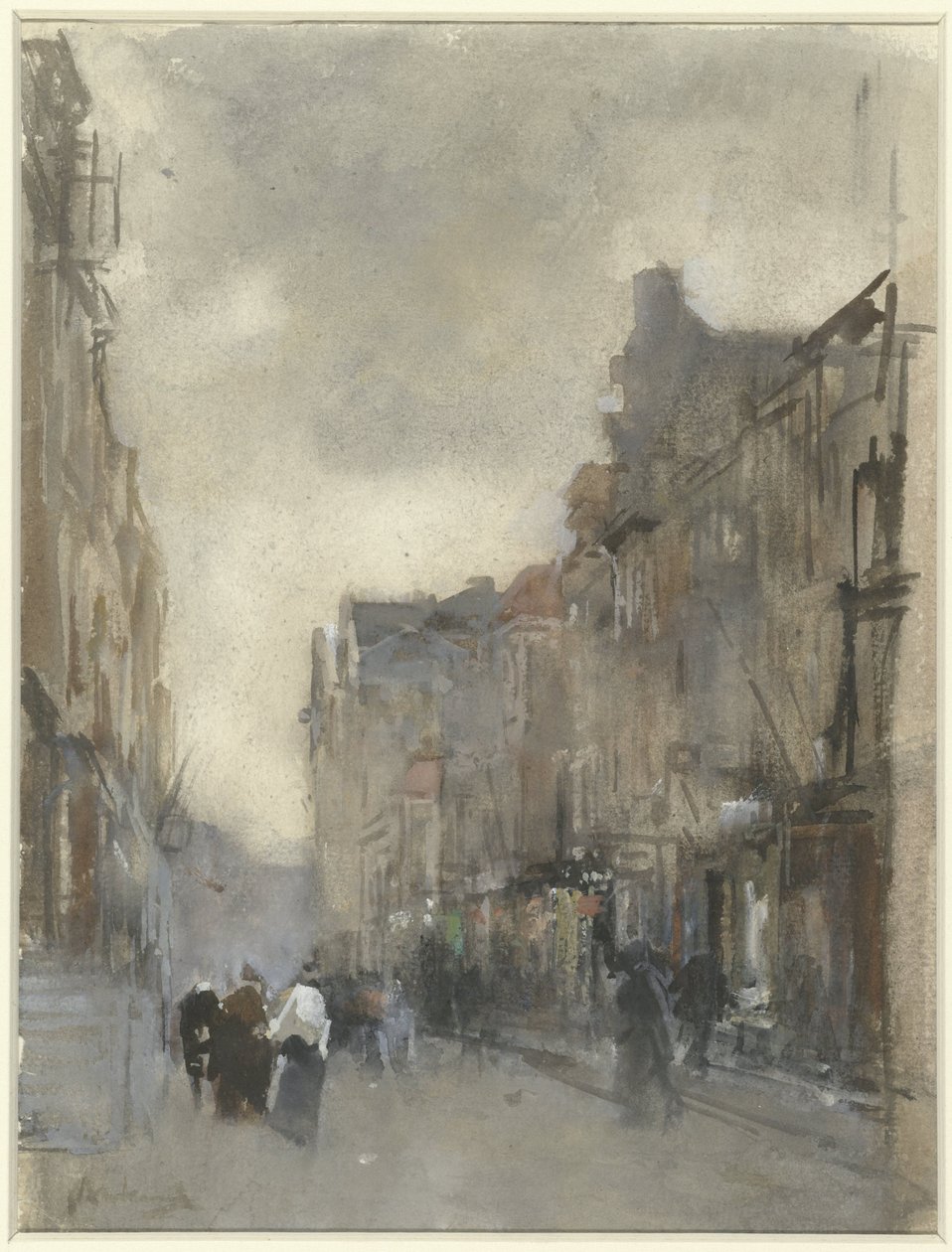 Lahey'de sokak görünümü by Floris Arntzenius (signed by artist)