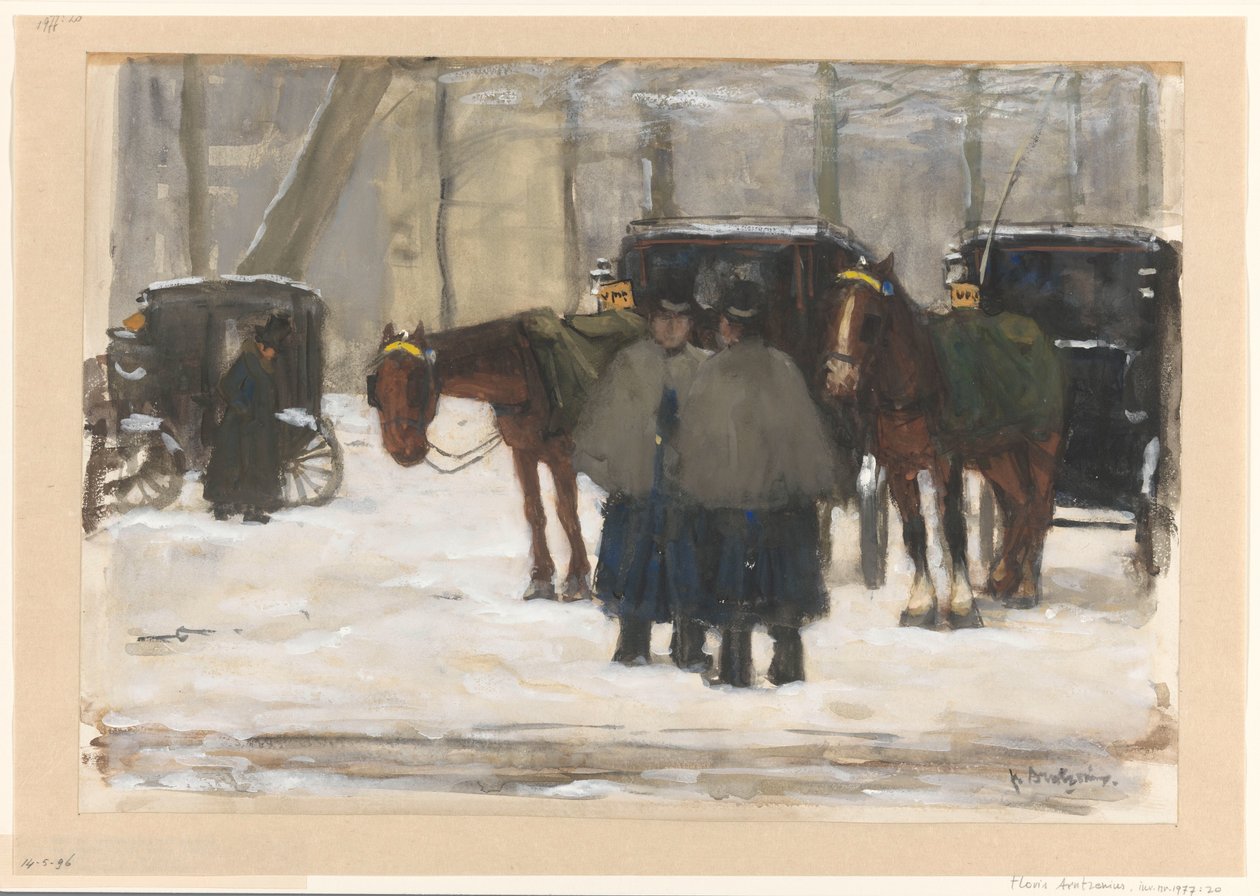 Karda arabalar ve arabacılar by Floris Arntzenius