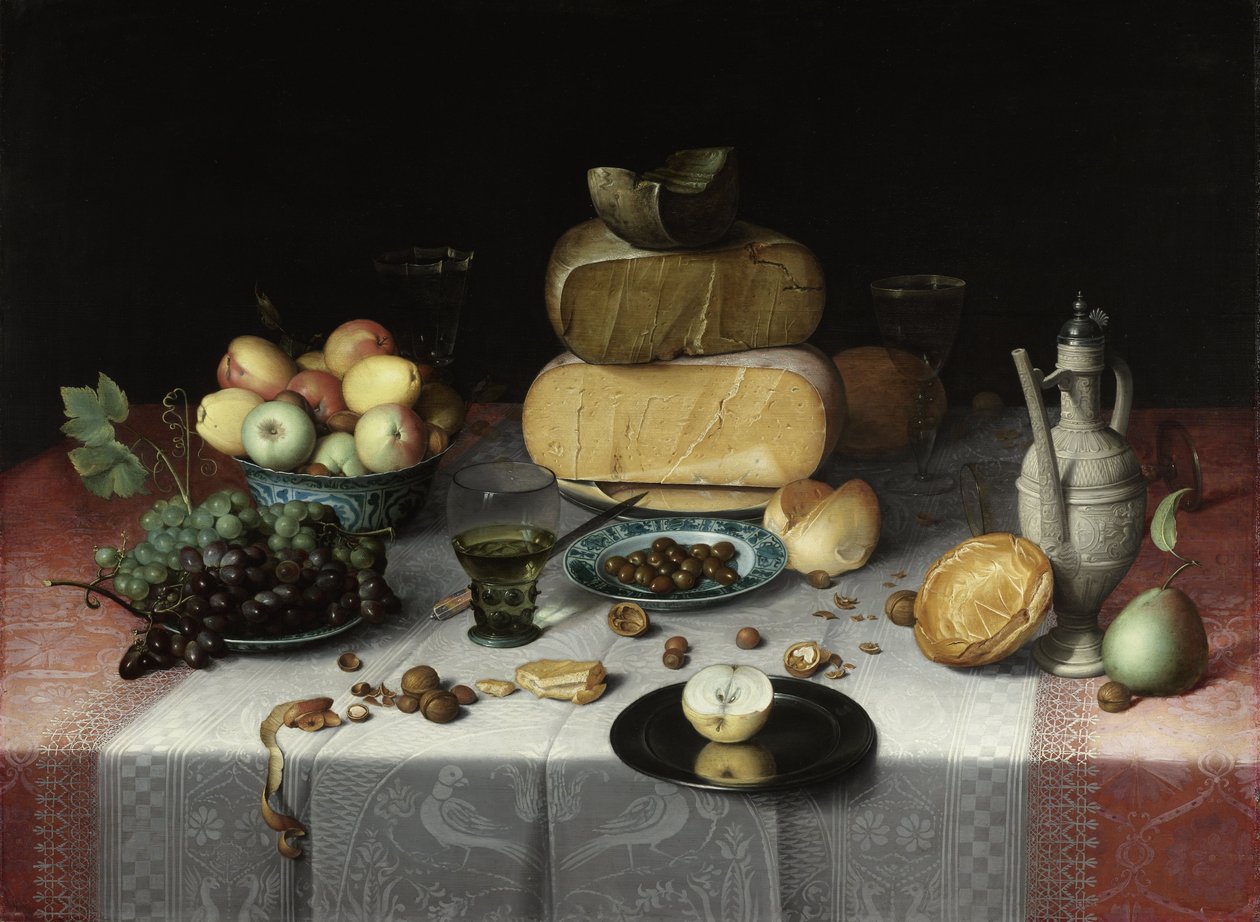Peynirli Natürmort, c.1615 by Floris Claesz. van Dyck