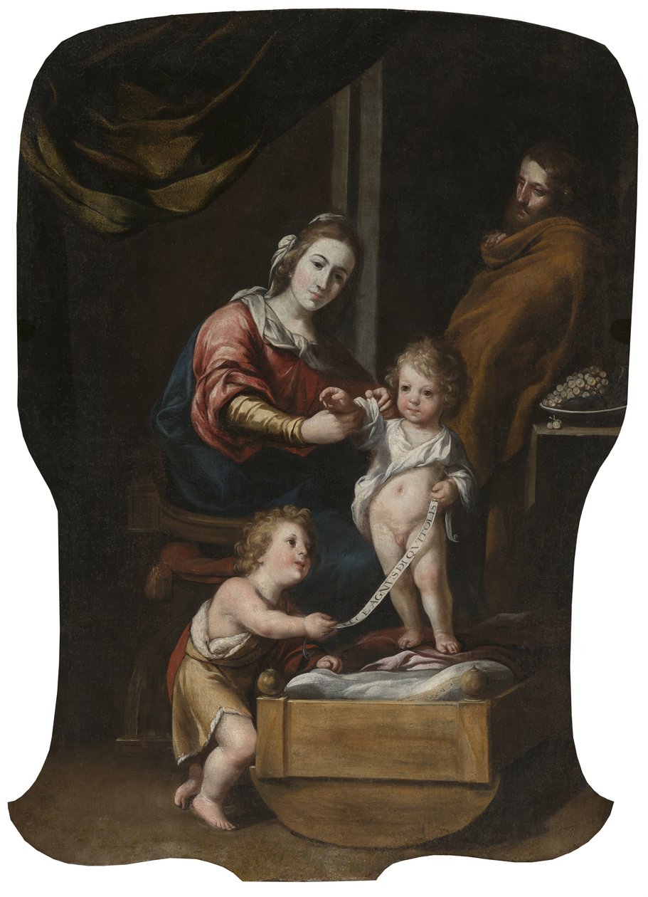Aziz John the Child ile Kutsal Aile by Follower of Antonio del Castillo y Saavedra  
