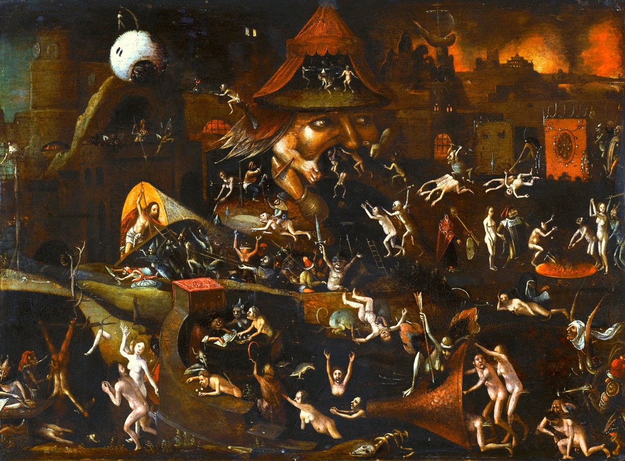 Cehennemin Harrowing by Follower of Hieronymus Bosch