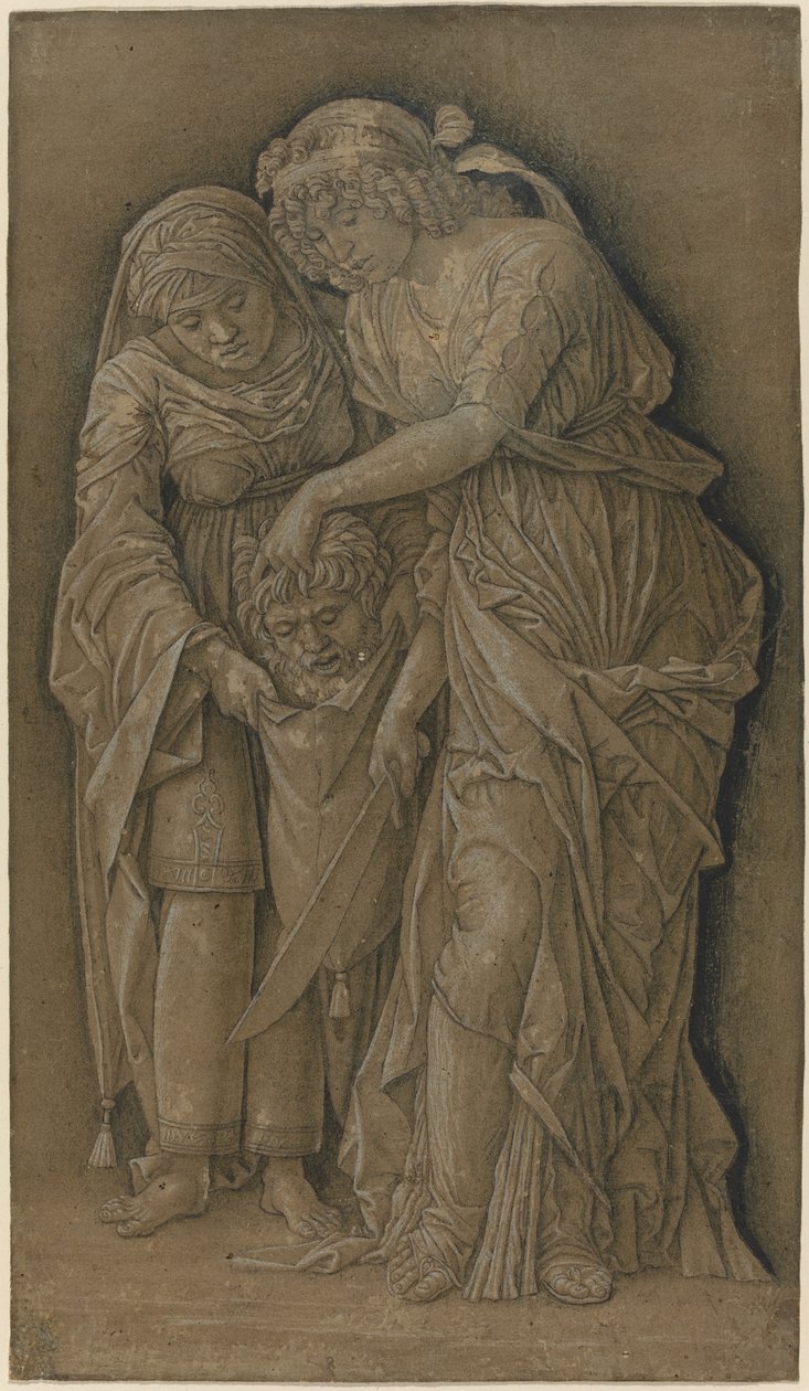 Holofernes Başkanı ile Judith by Follower of Andrea Mantegna