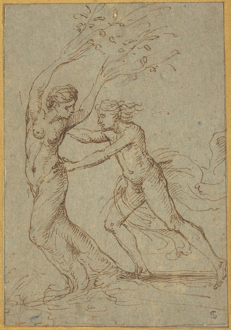 Apollon ve Defne by Follower of Giulio Romano