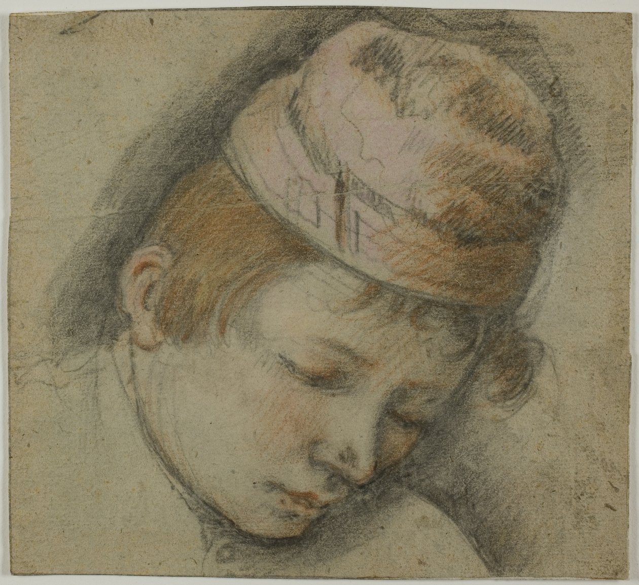 Pembe Şapkalı Gençlik Başkanı by Follower of Jacopo Bassano