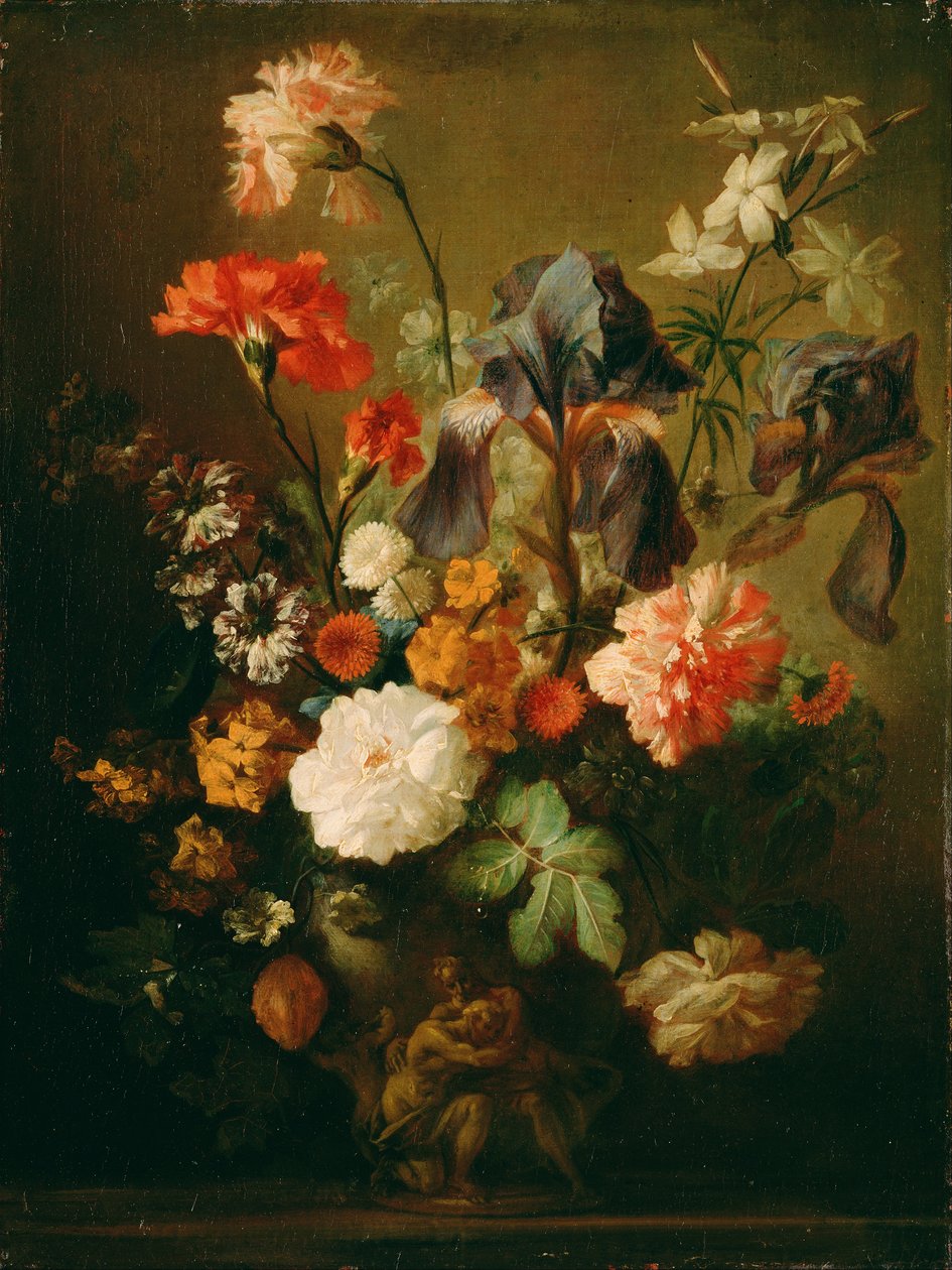 Çiçek vazosu by Follower of Jan van Huysum