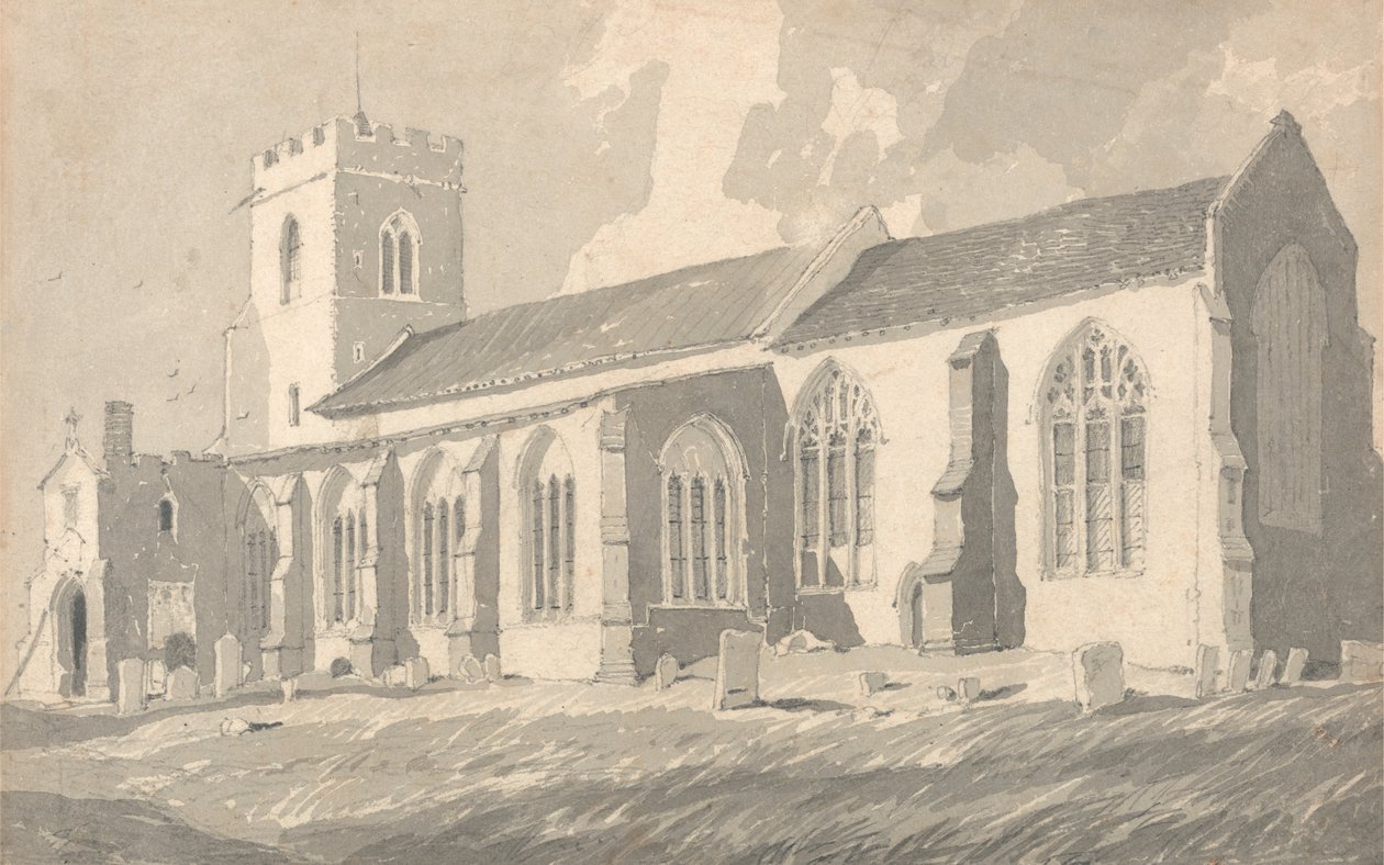 Catfield Kilisesi'nin Güney Tarafı, Norfolk by Follower of John Sell Cotman