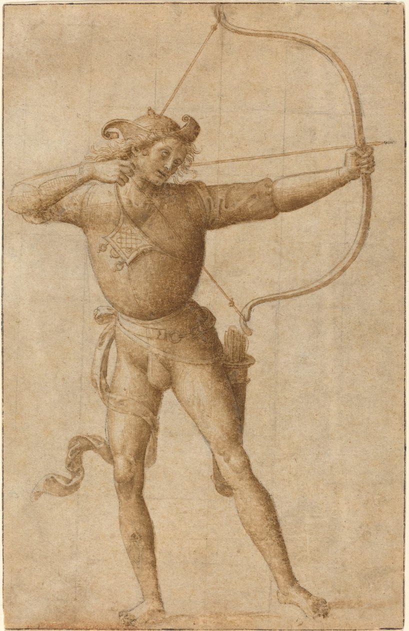 Okçu Yay Çekiyor by Follower of Pietro Perugino