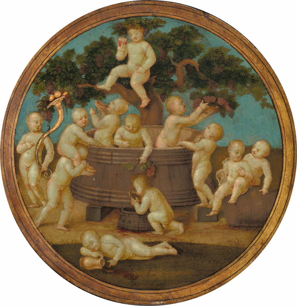 Şarap Presli Putti by Follower of Raphael