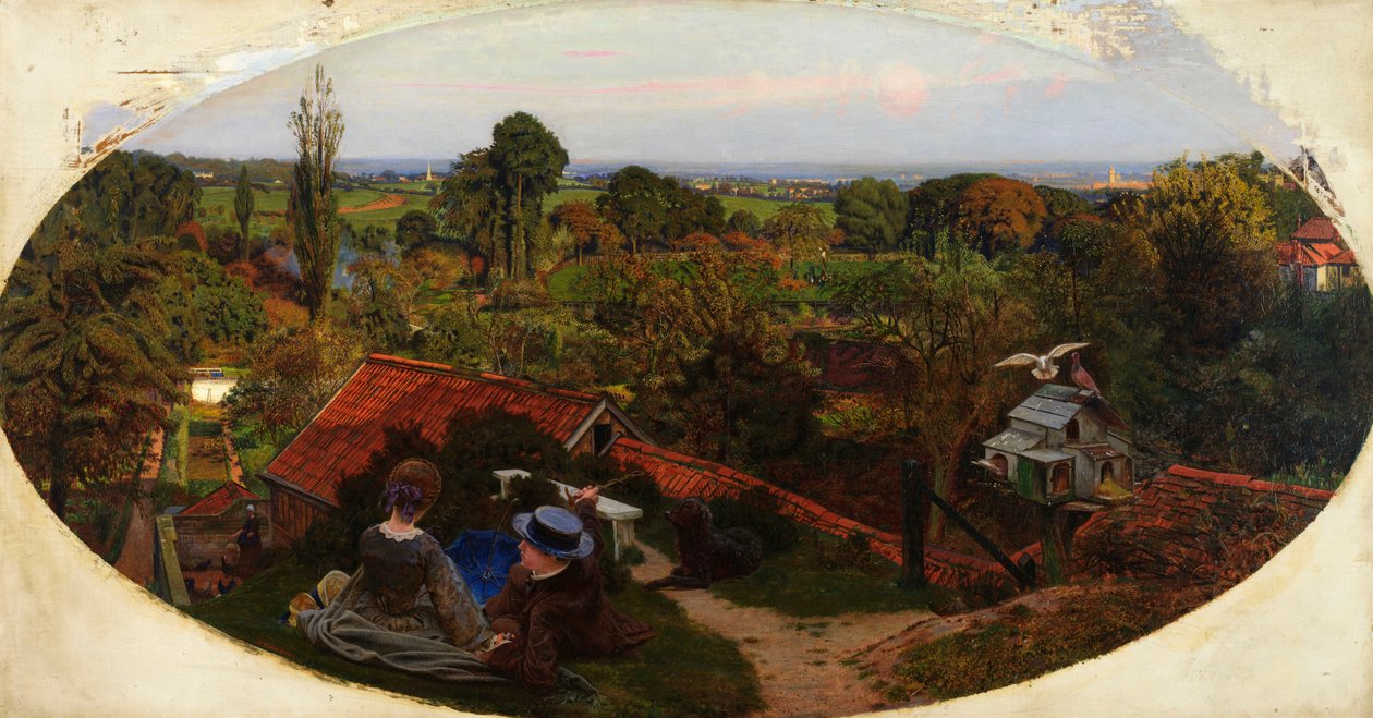 Bir İngiliz Sonbahar Öğleden Sonrası, 1852-1853 by Ford Madox Brown
