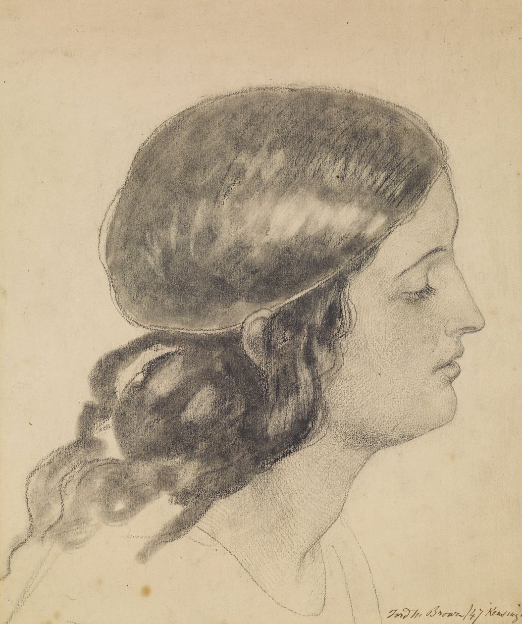 Oure Ladye Cumartesi Gecesi by Ford Madox Brown