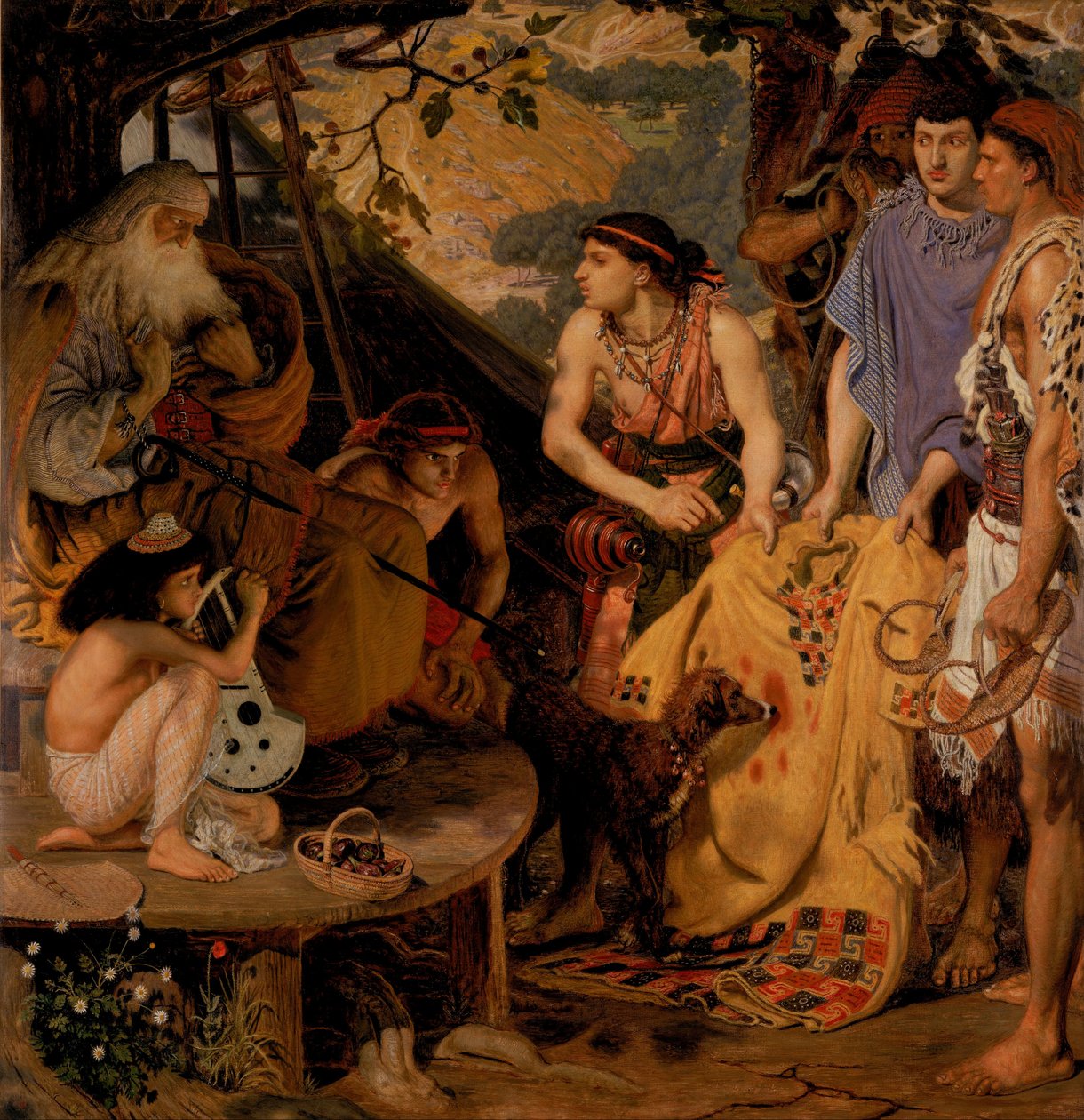 Birçok Rengin Ceketi by Ford Madox Brown