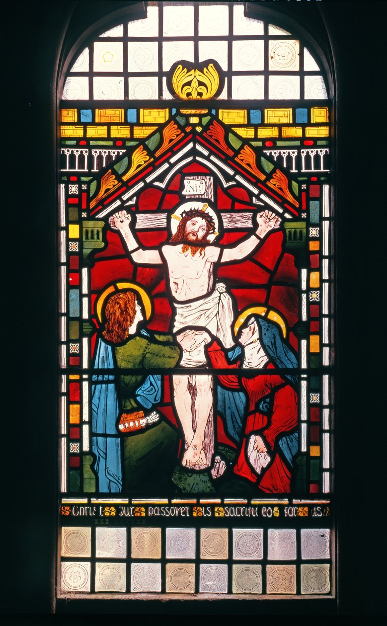 Çarmıha Gerilme, 1861 (vitray) by Ford Madox Brown
