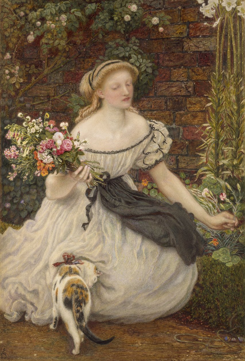 Nosegay, 19. yüzyıl by Ford Madox Brown