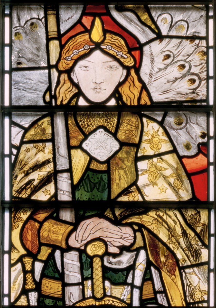 Başmelek Uriel, 1862 (vitray) by Ford Madox Brown